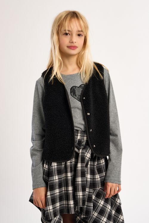 Giacca smanicata effetto montone - Molly Bracken Girl