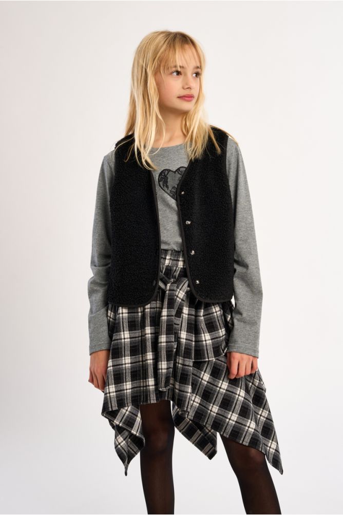 Giacca smanicata effetto montone - Molly Bracken Girl