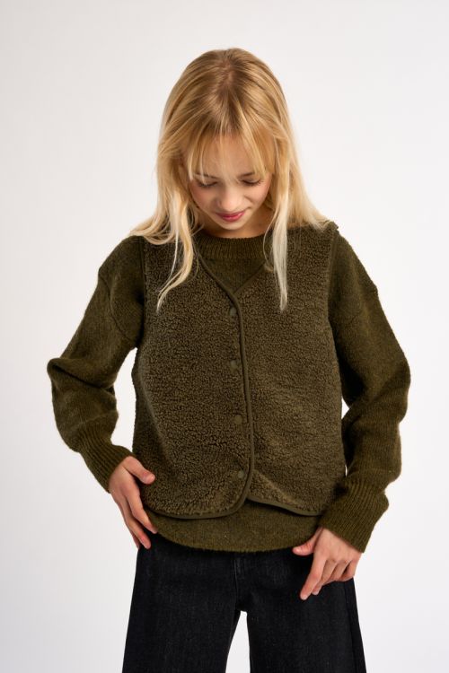 Giacca smanicata effetto montone - Molly Bracken Girl