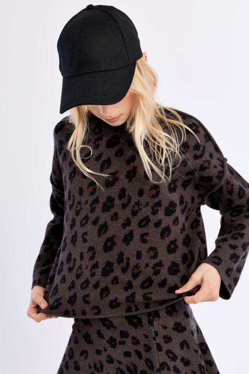 Jersey de manga larga con estampado animal