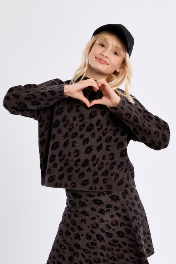 Jersey de manga larga con estampado animal