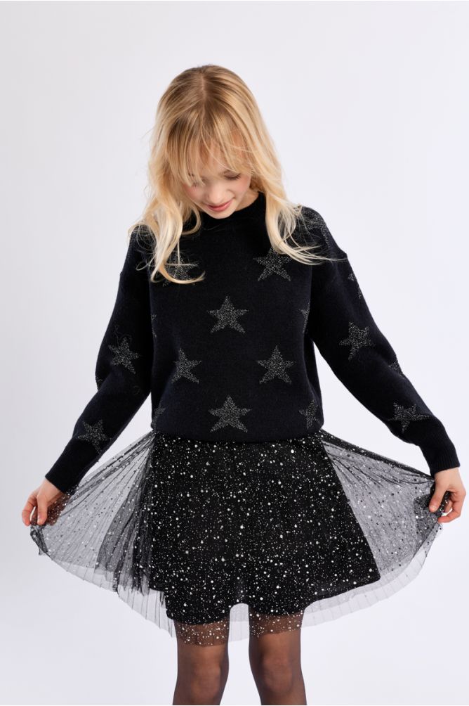 Maglione in maglia con motivi a stella - Molly Bracken Girl