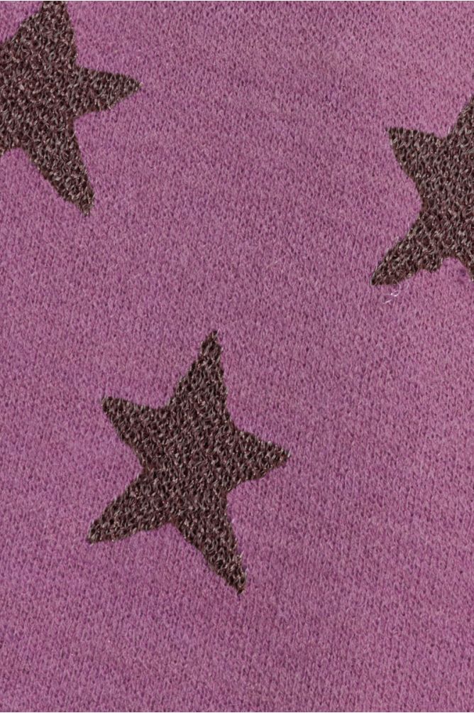 Knitted Sweater With Star Patterns