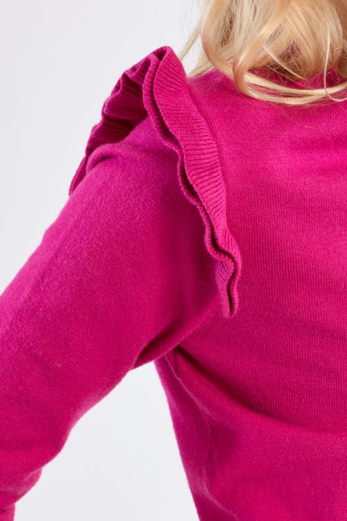 Pull en maille, épaules volantées
