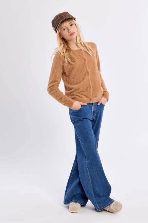 Cardigan duveteux