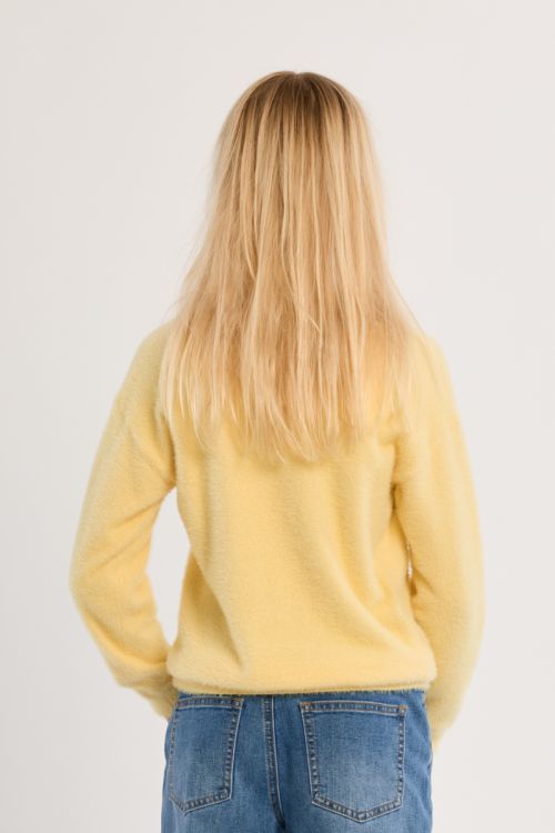 Fluffy Crew Neck Sweater