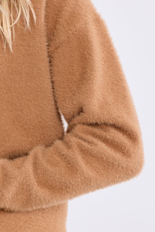 Fluffy Crew Neck Sweater