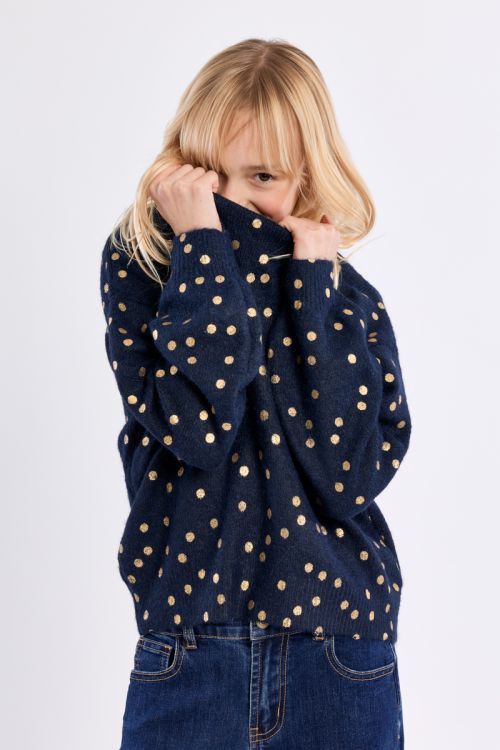 Maglione in maglia con stampa a pois - Molly Bracken Girl