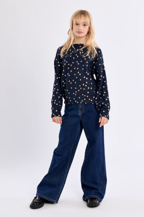 Maglione in maglia con stampa a pois - Molly Bracken Girl