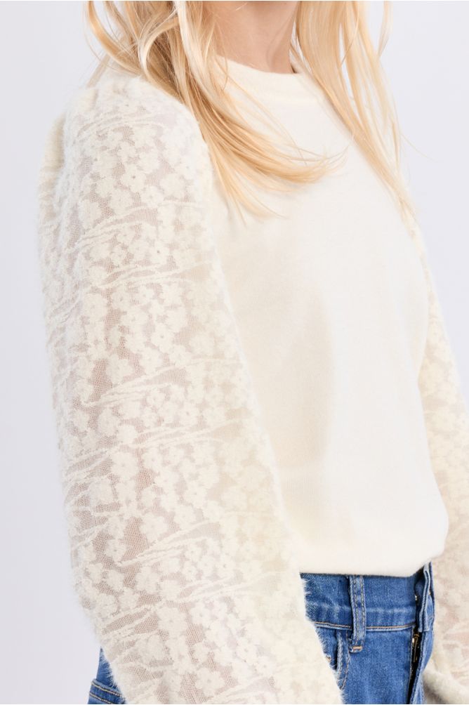 Knitted Sweater, Fancy Sleeves