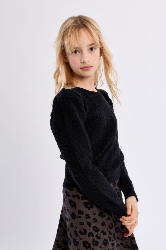 Maglione in maglia con spalle arricciate - Molly Bracken Girl