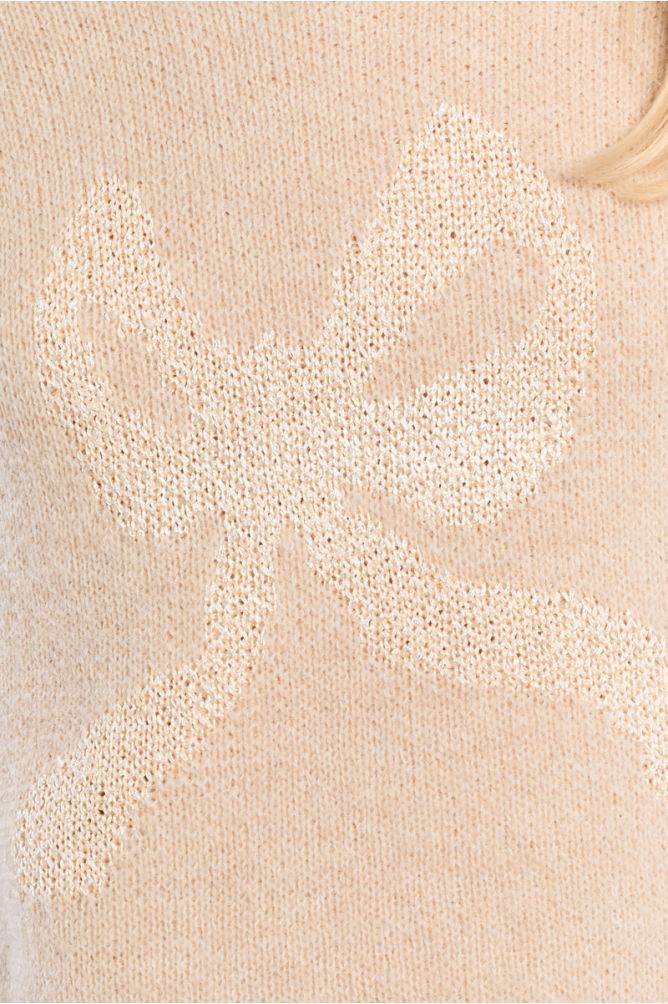 Maglione in maglia con motivo fiocco - Molly Bracken Girl