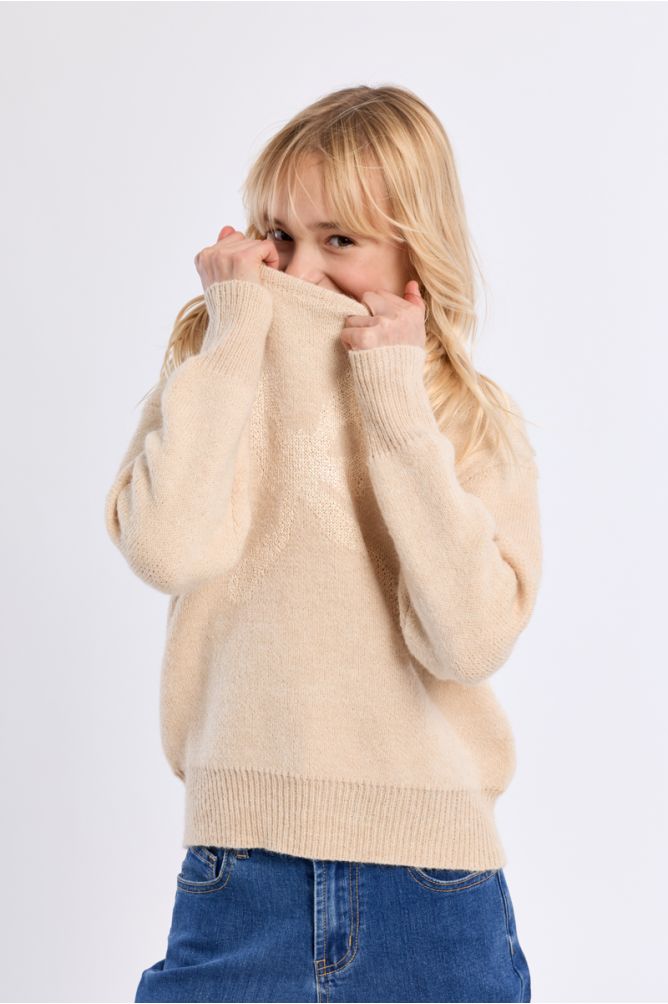 Maglione in maglia con motivo fiocco - Molly Bracken Girl
