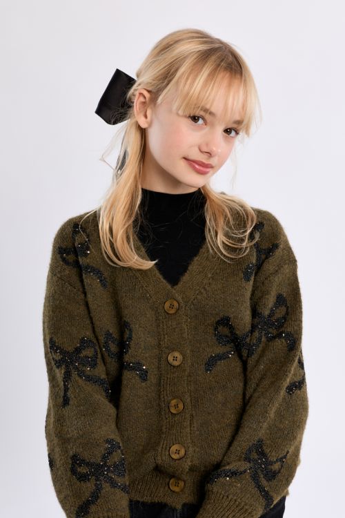 Cardigan con fiocchi abbottonati - Molly Bracken Girl