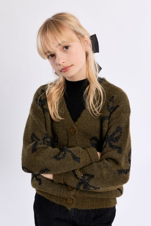 Cardigan con fiocchi abbottonati - Molly Bracken Girl