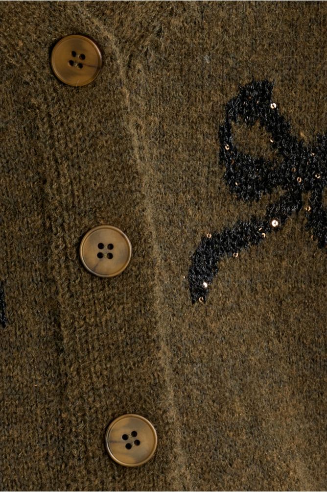 Cardigan con fiocchi abbottonati - Molly Bracken Girl