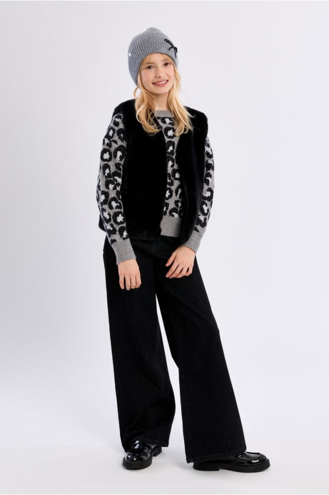 Giacca smanicata in ecopelliccia - Molly Bracken Girl