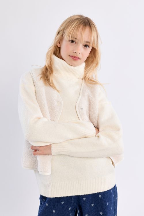 Giacca smanicata effetto montone - Molly Bracken Girl