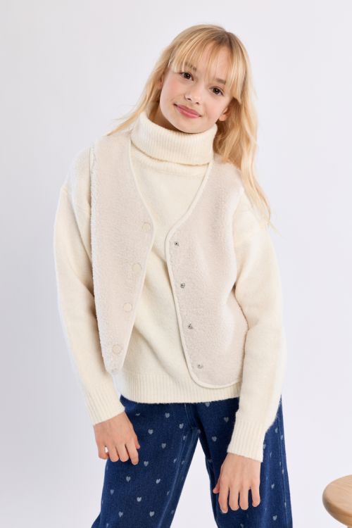 Giacca smanicata effetto montone - Molly Bracken Girl