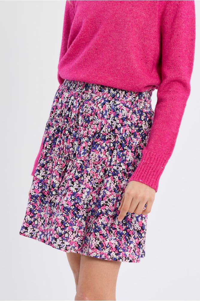 Gonna corta con balze a fiori - Molly Bracken Girl