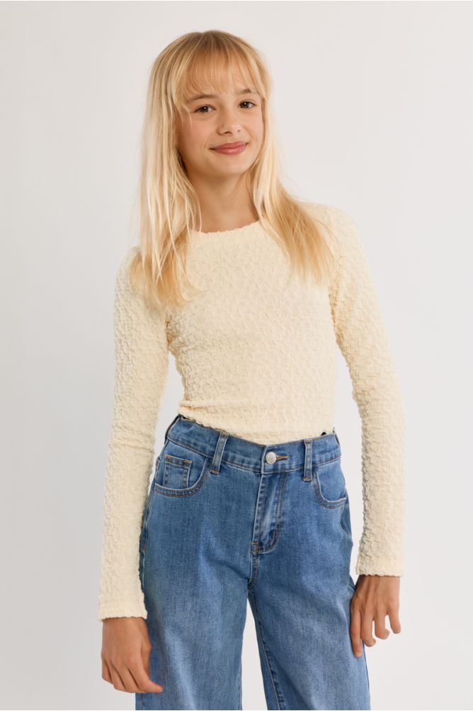 Top a maniche lunghe arricciato - Molly Bracken Girl
