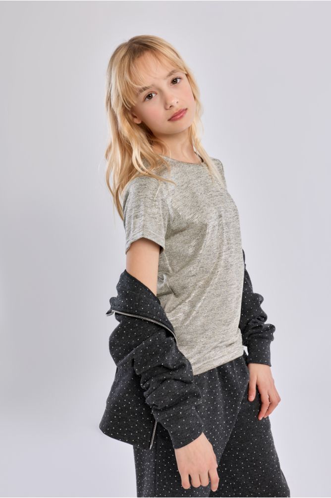 T-shirt a maniche corte iridescente - Molly Bracken Girl