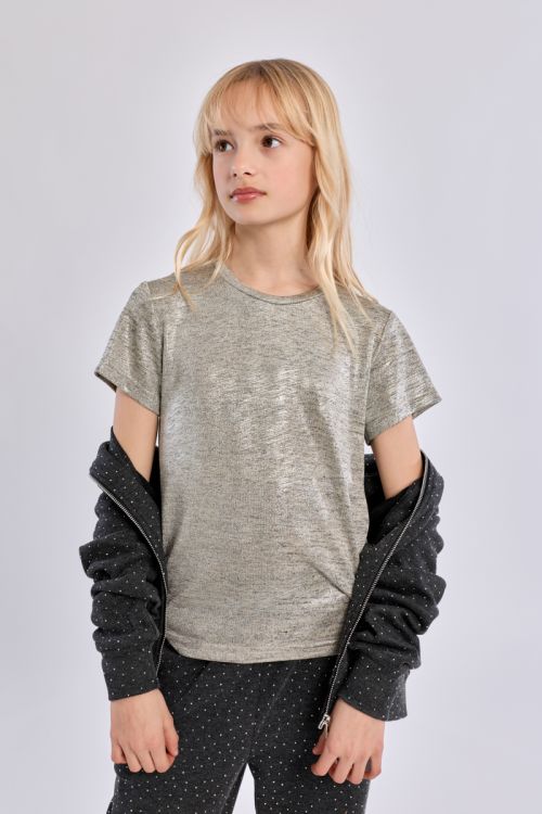 T-shirt a maniche corte iridescente - Molly Bracken Girl