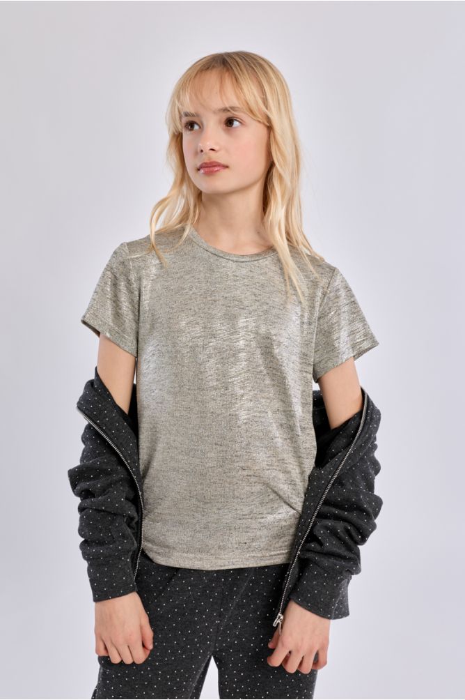 T-shirt a maniche corte iridescente - Molly Bracken Girl