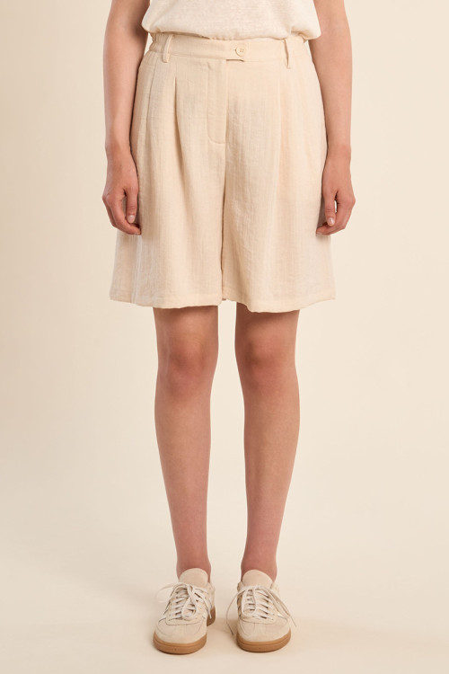 High Waisted Blazer Shorts