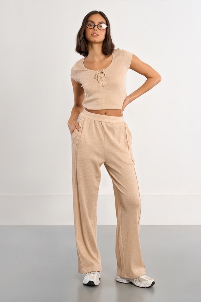 Pantalon jogger irisé