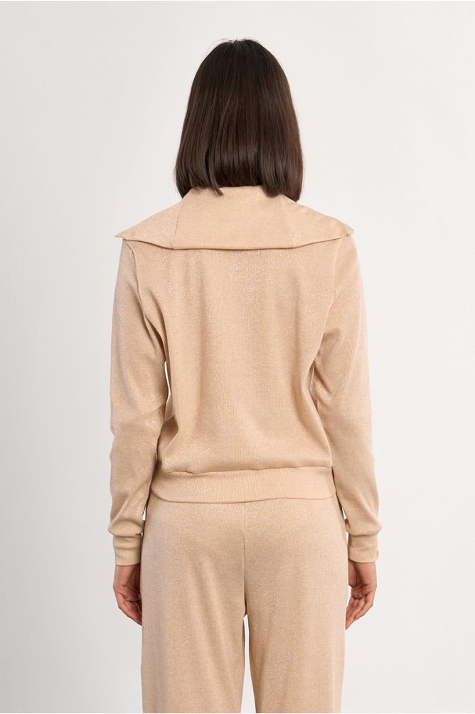 Veste de jogger irisée à double zip