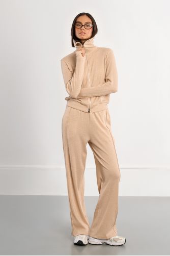 Veste de jogger irisée à double zip