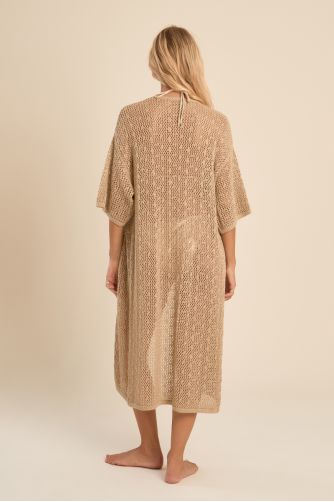 Gilet large ajouré, irisé