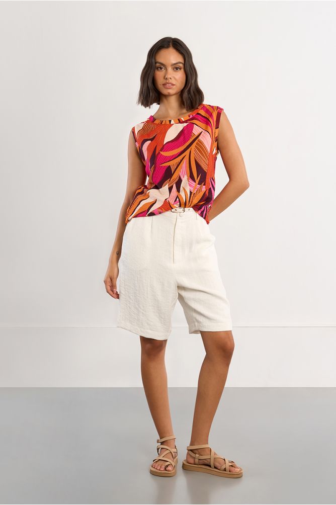 Graphic print tank top