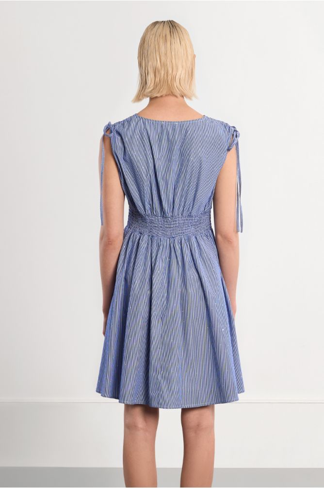 Robe chemise à strass