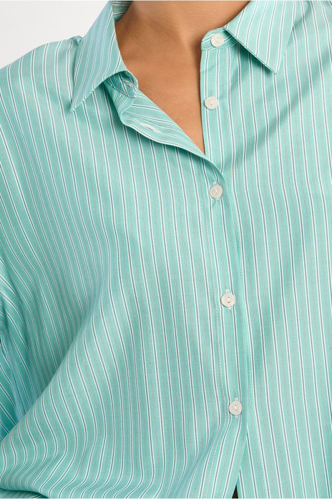 Oversized striped shirt