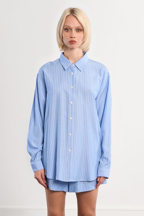Chemise oversize rayée