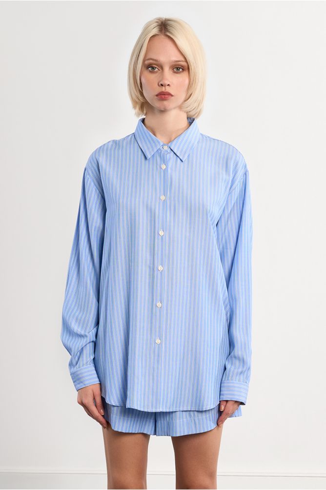 Chemise oversize rayée