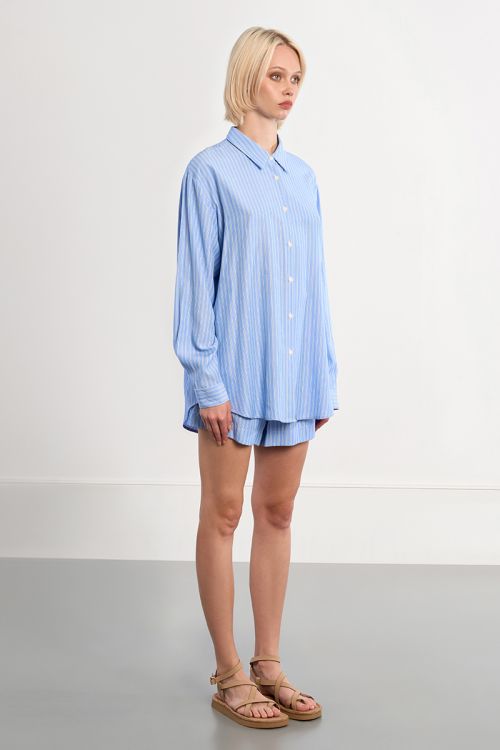 Chemise oversize rayée