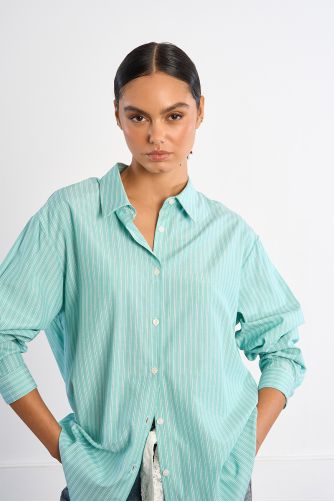 Chemise oversize rayée