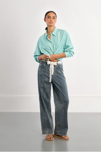 Chemise oversize rayée