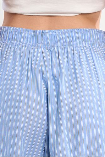 Short caleçon rayé bleu