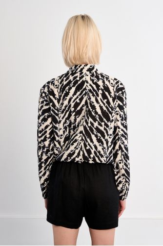 Bomber jacket with zip