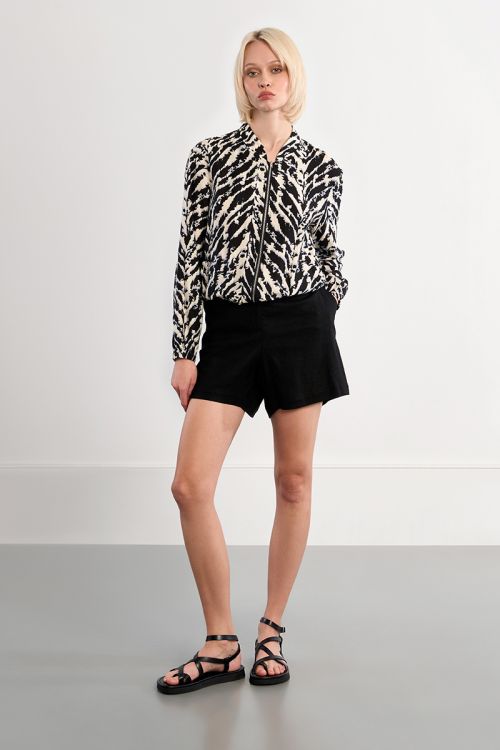 Bomber jacket with zip