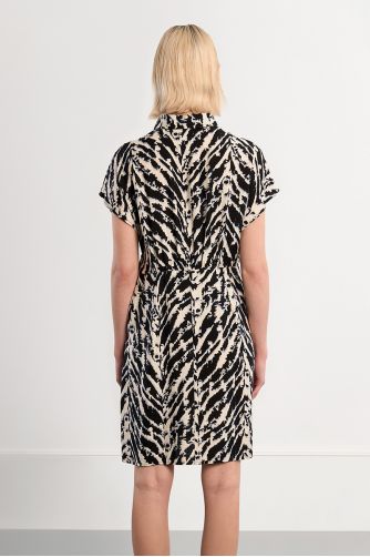 Robe mini à imprimé noir