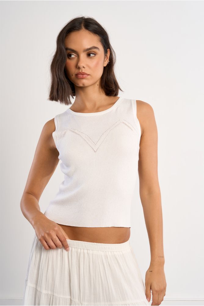 Knitted tank top