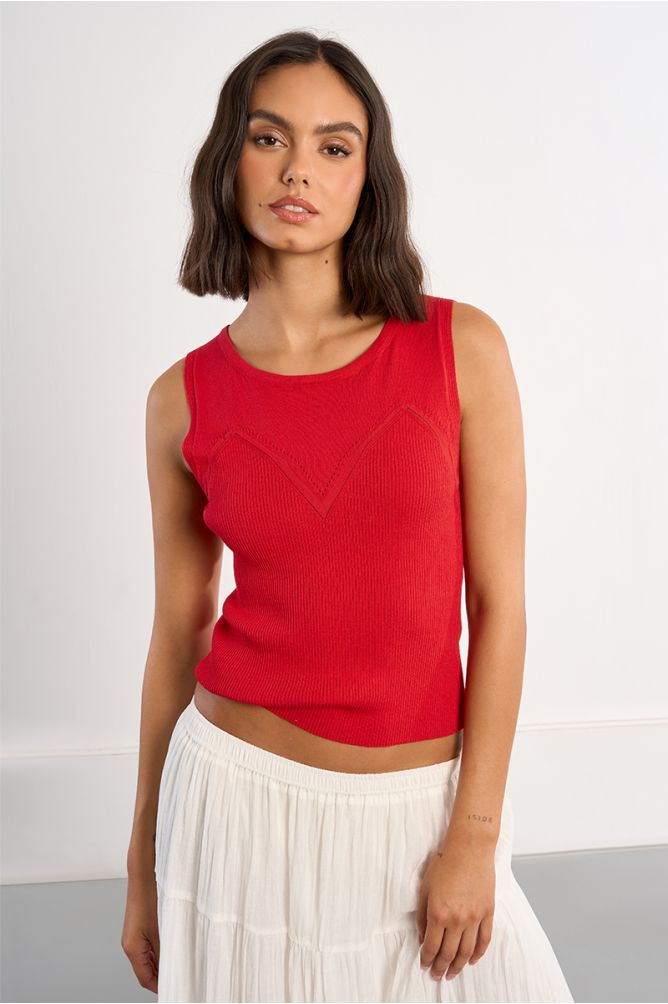 Knitted tank top