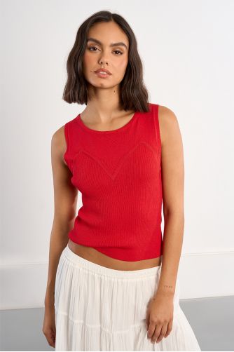 Knitted tank top