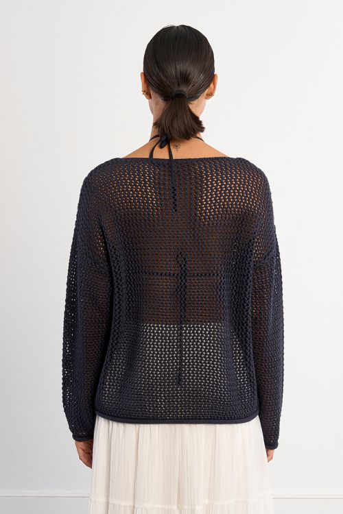 Pull en maille ajourée