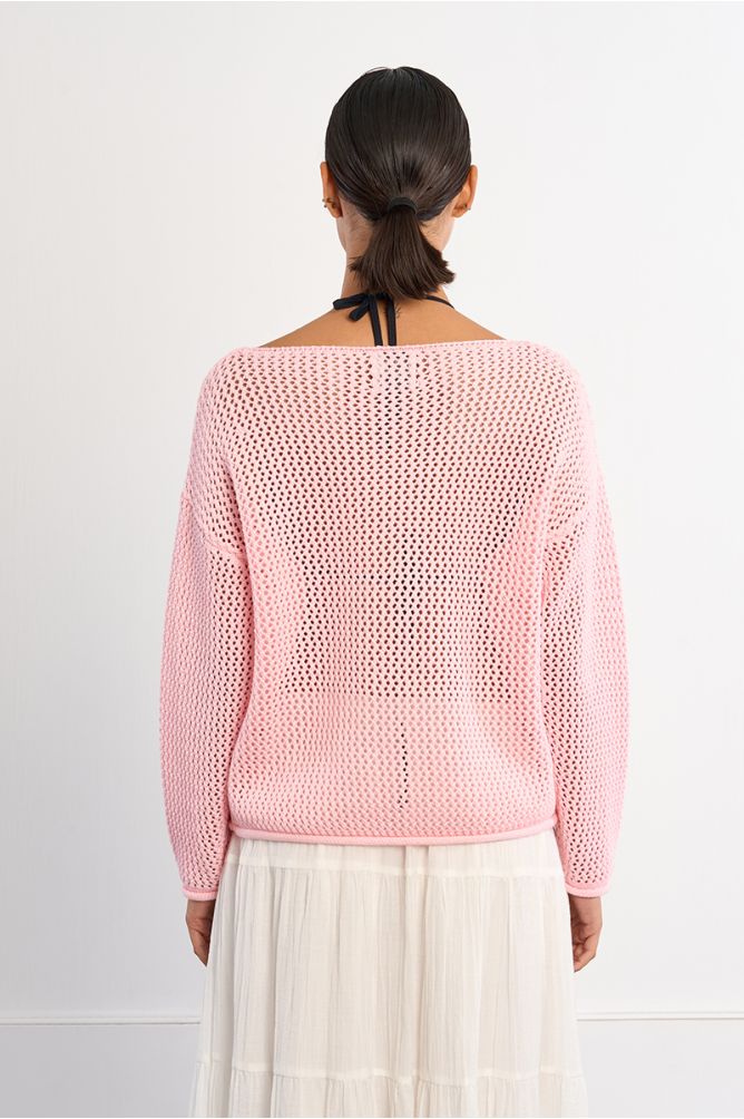Pull en maille ajourée